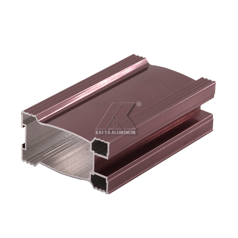 Thrills Glaze 6000 Series Wardrobe Aluminum Profile / Aluminum Profile For Kitchen Cabinet