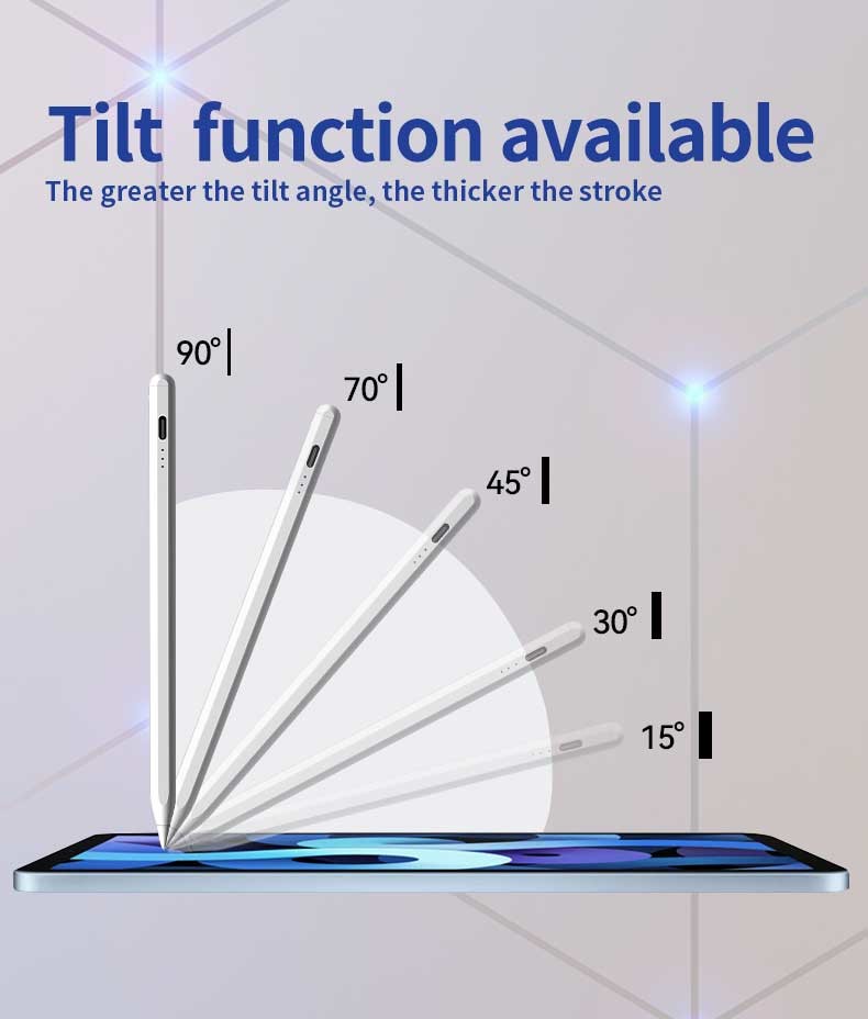 Charging Time 1.5 Hours Active Stylus Pencil For Ipad Painted Aluminum Body