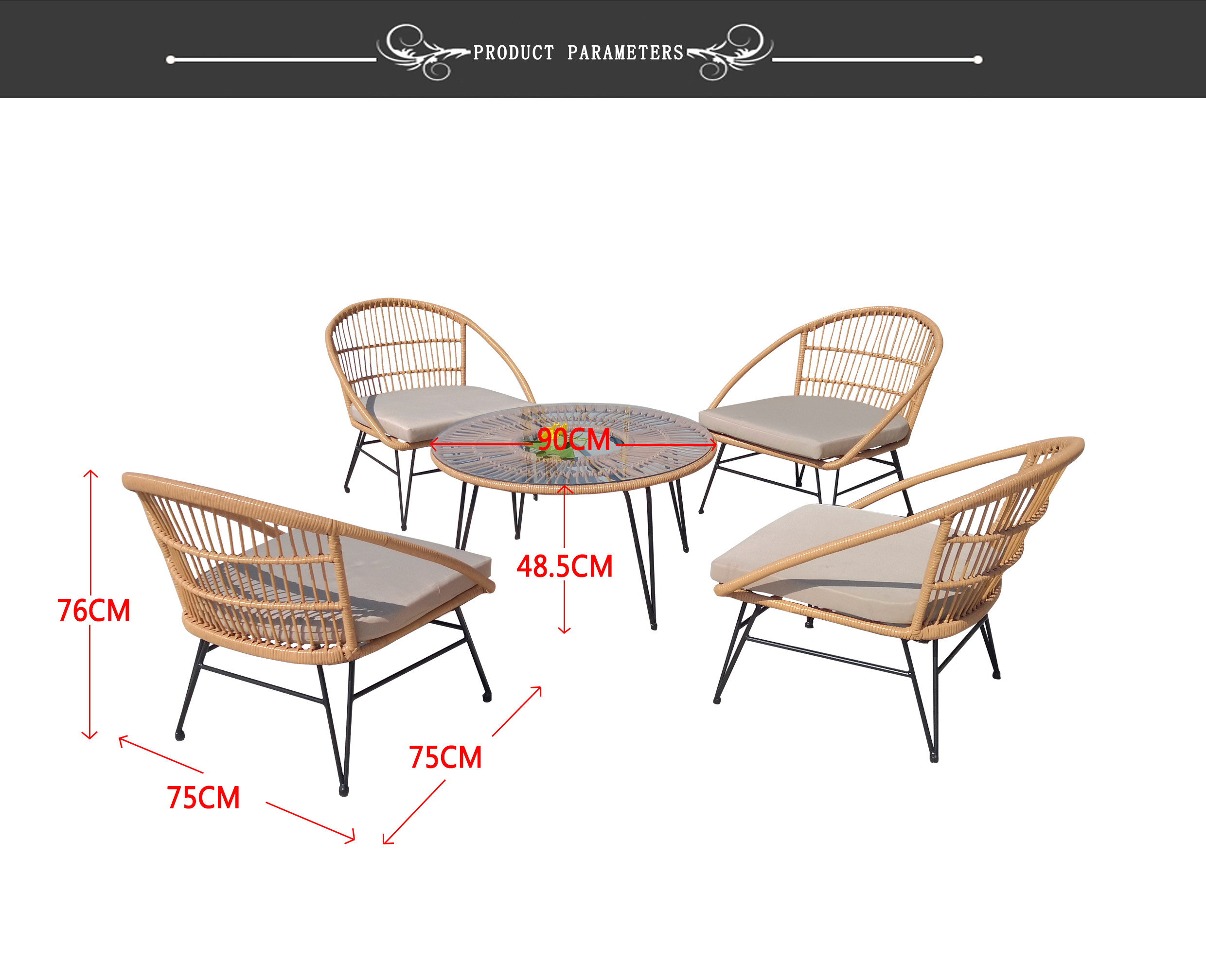 Pe Rattan Furniture Dining Tables And Chairs Craftsmanship Woven Coffee Table Chair Sofa