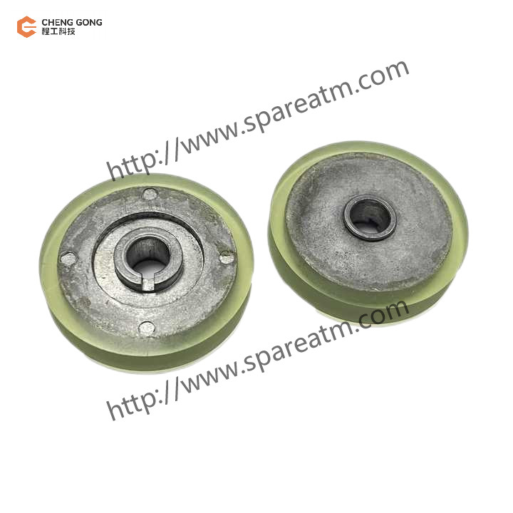 Fujitsu F510 ATM Machine Parts KD03300-C601 Note Feeder Thin Wheel With Rubber