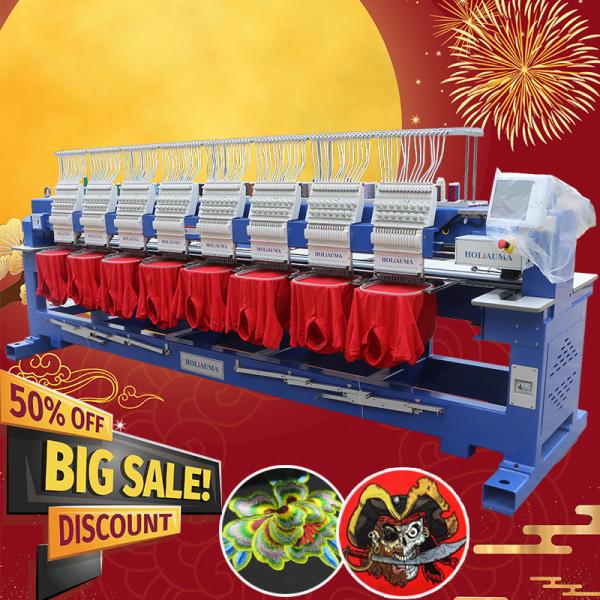 Industrial eight heads big area embroidery machine best price in bangladesh new
