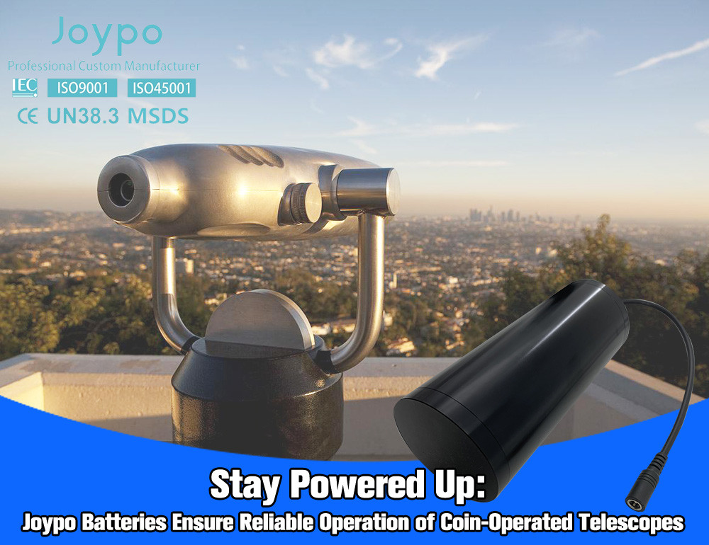 Joypo OEM 18650 Battery Pack 3.7V 30Ah For Tourist Coin Operated Telescope and Binocular