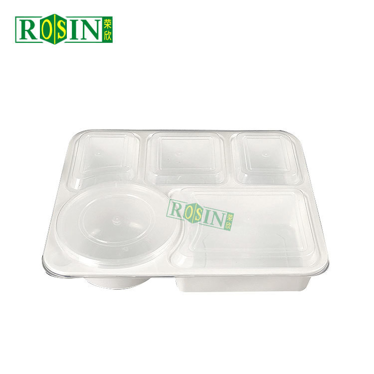 Custom Takeaway Food Container PP Multi Compartment Take Out Containers