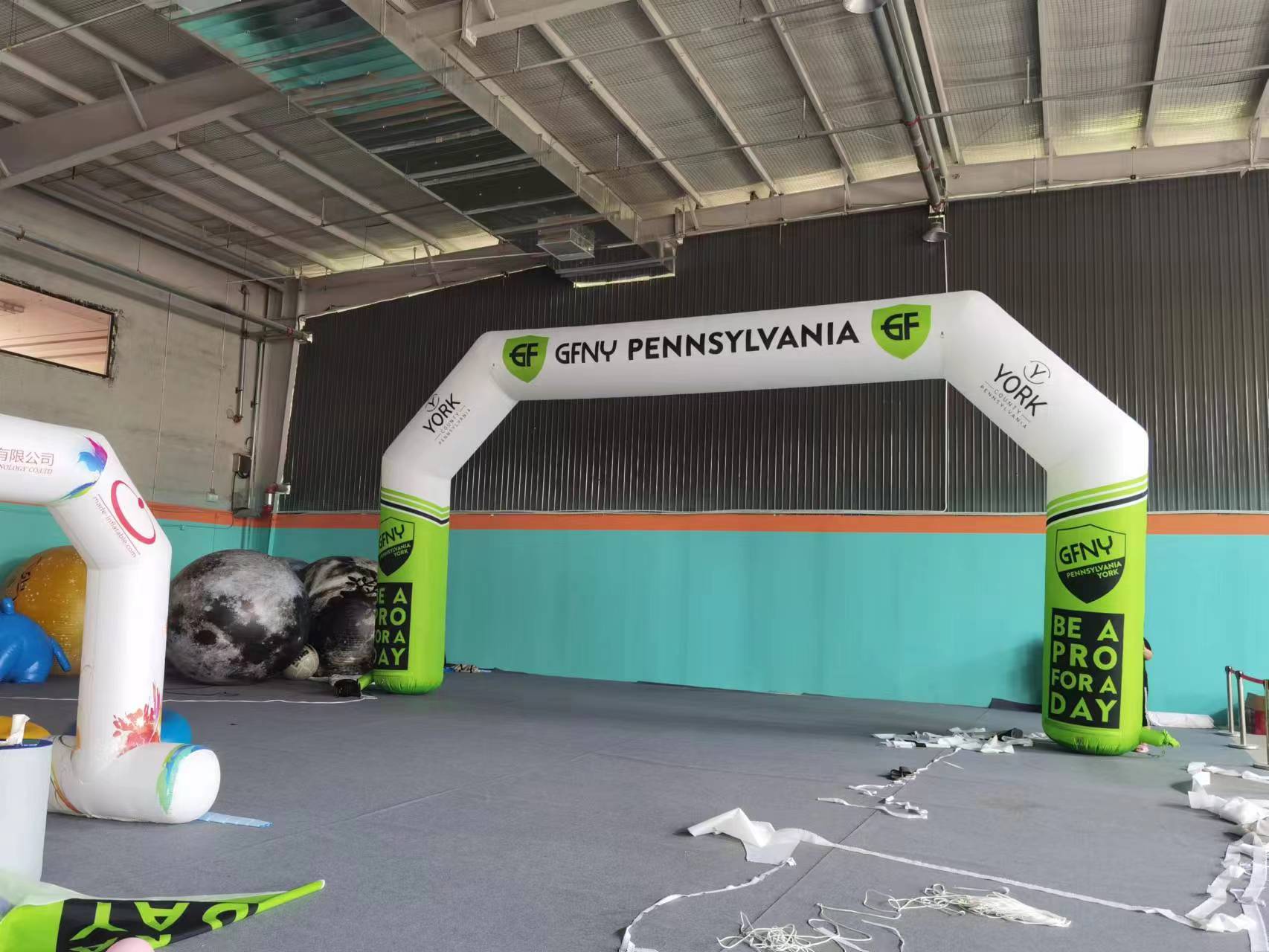 Custom Logo size waterproof start welcome finish gate inflatable misting Arch