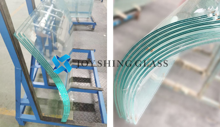 Building / Furniture Curved Tempered Glass Sheets 2mm-19mm Hot Bent Glass