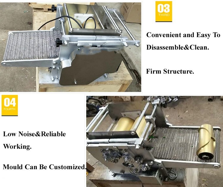 Fully automatic industrial Mexican corn roll press bread and grain products corn roll making machine