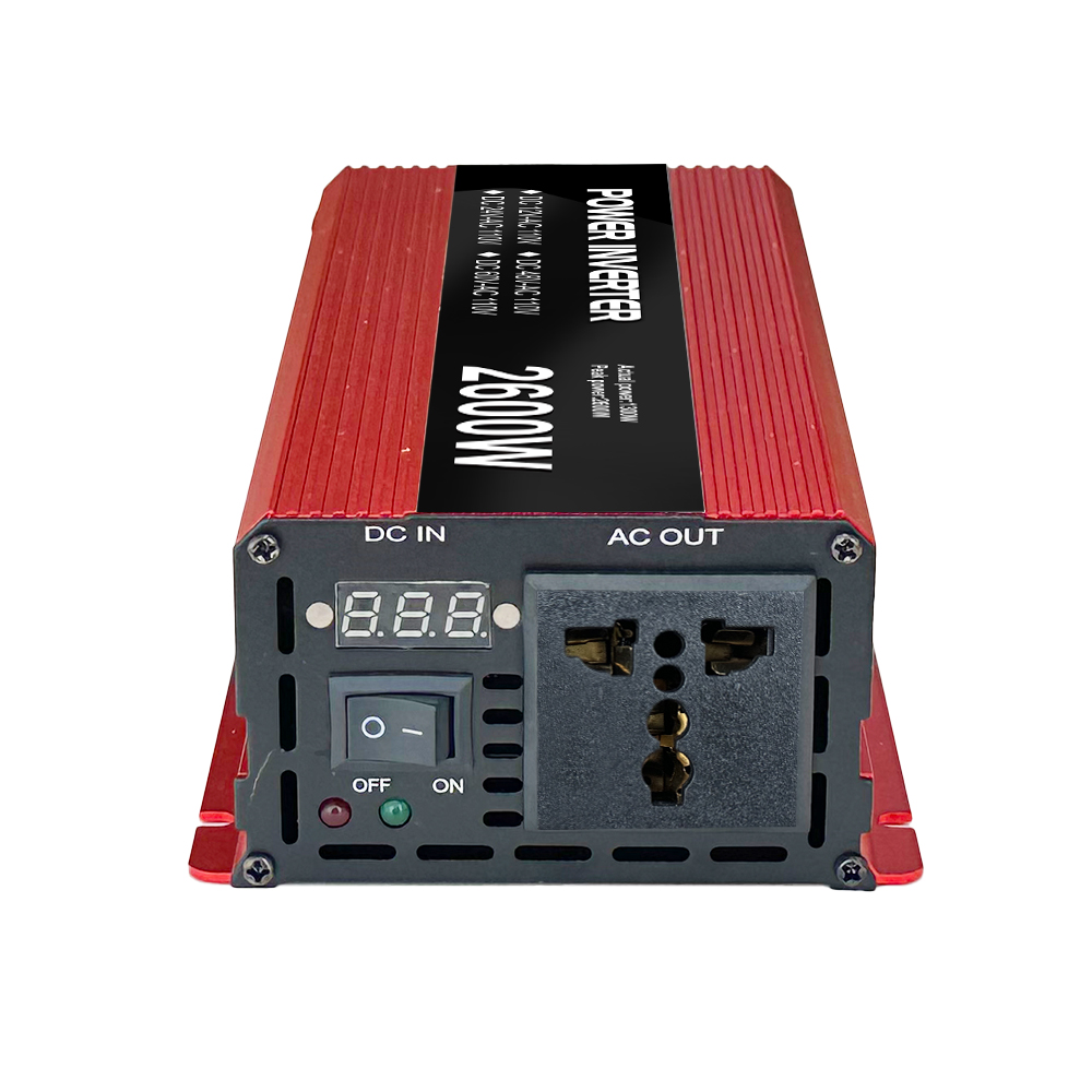 110V/220V/230V Output Voltage LED Display 800W 1000W 1300W 12V 24V DC to AC Pure Sine Wave Car Power Inverter