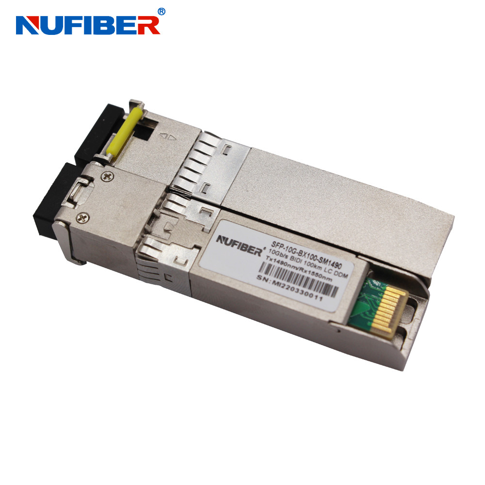 1490 / 1550nm 10G WDM SFP Module Bidi 100km Simplex SM LC Connector