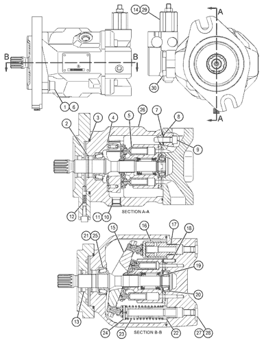 1879090 PUMP GP-PISTON Parts scheme