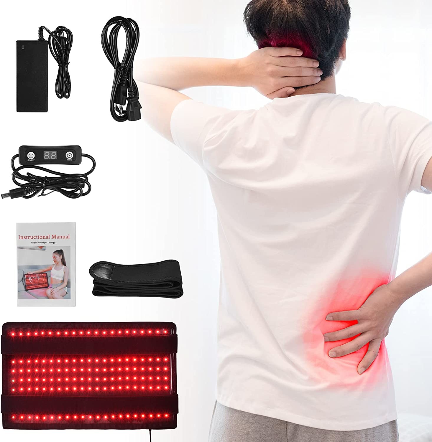 FCC DC12V Infrared Red Light Therapy Belt For Pain Relief