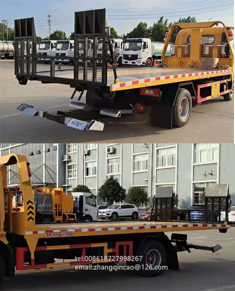 Brand of RunStar Flat Wrecker Truck With Huge Power at Low Price on Factory Direct Sale