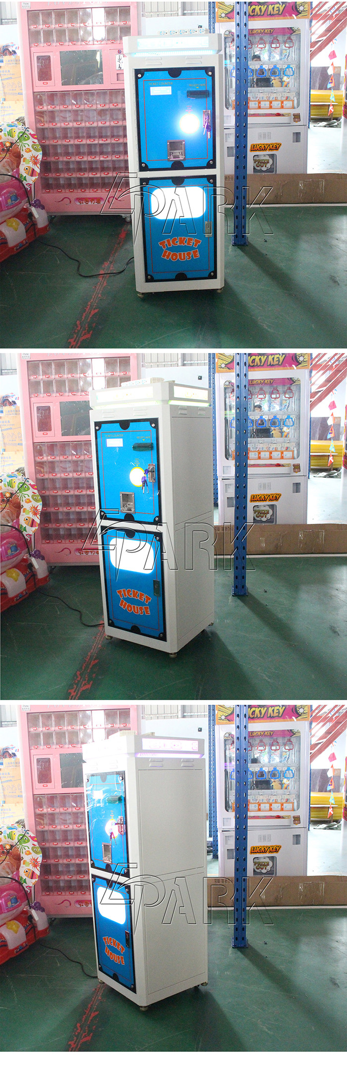 Ticket house EPARK ticket counter as game machine accessory for getting reception