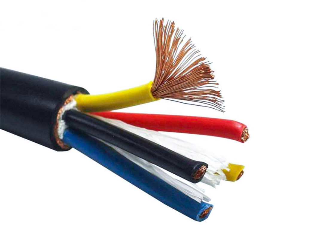Electric Industrial Welding Wire 6AWG Rubber Sheathed Flexible Copper Cable