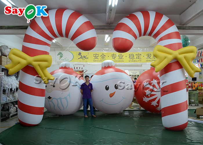 2.5m 8.25ft Inflatable Holiday Decorations Christmas Candy Cane
