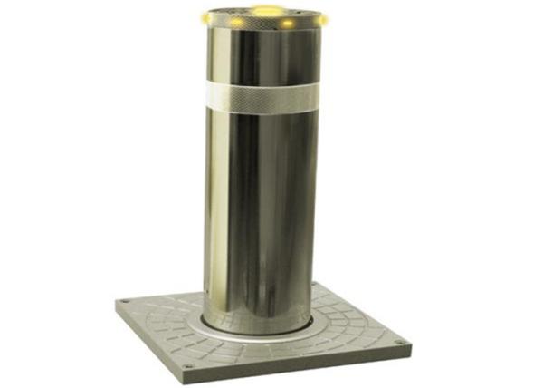 316 Stainless Steel Automatic Security Bollards , Electric Road Safety Bollards