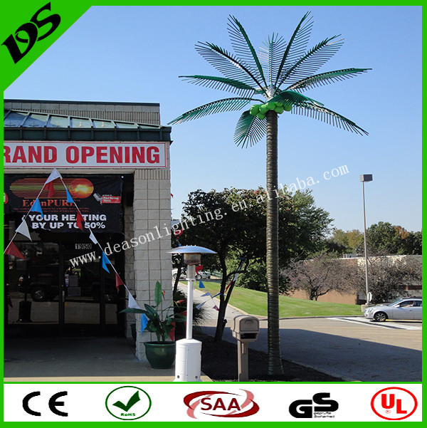 2016 Promotion China made Led artificial coconut tree, outdoor led palm tree light for dec