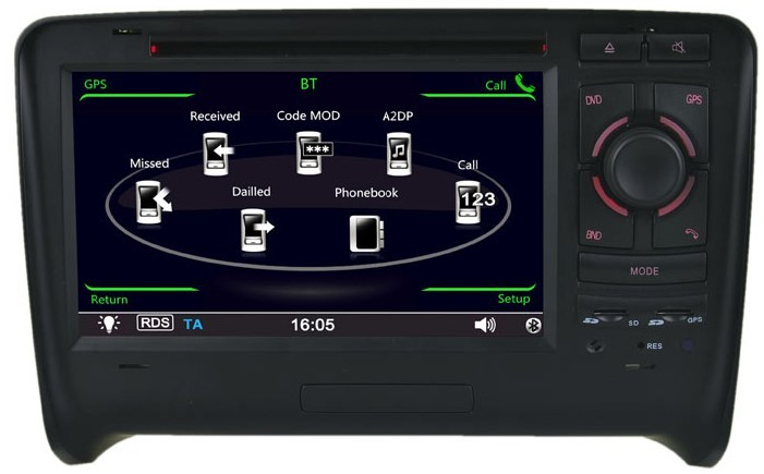Ouchuangbo radio gps multimediastereo for Audi TT 2006-2014 with USB SD swc OCB-8795