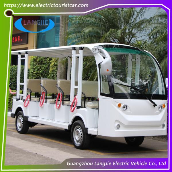 Fashion 14 Person Electric Tourist Vehicles ACmotor Electric Tour Bus7.5KW For