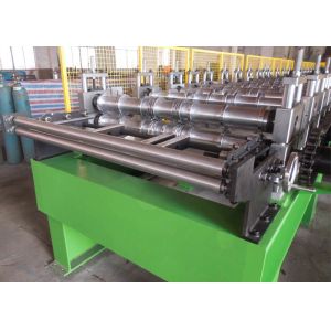 Steel Structure Floor Deck Roll Forming Machine / Corrugated Sheet Making