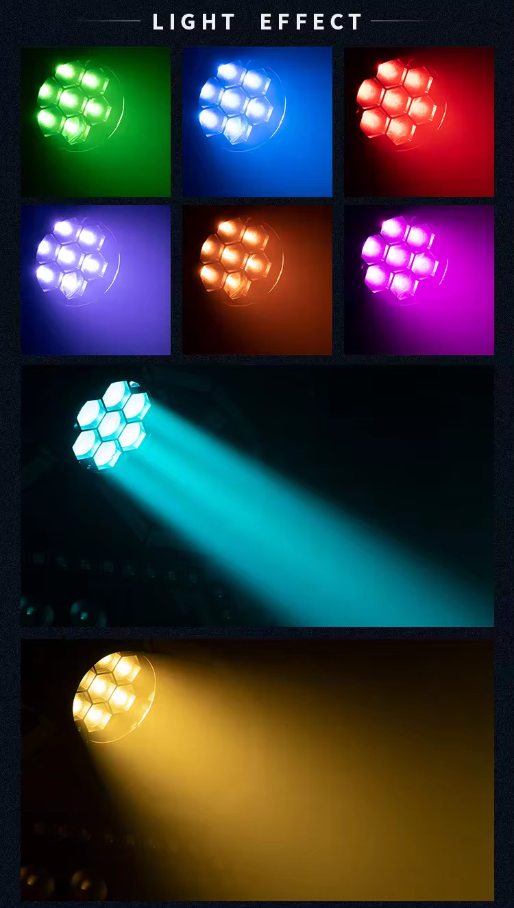 7x40w Led Rgbw 4in1 Bee Eye Zoom Moving Head Wash 7*40w Led Wash Light Moving Head Stage Lighting