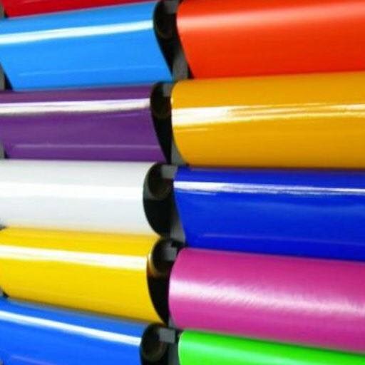 0.08mm Multi Color Vinyl Stickers Permanent Glue Self Adhesive