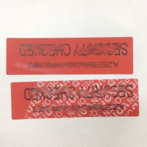 Self Adhesive Non Residue Security Labels Recyclable Package Use