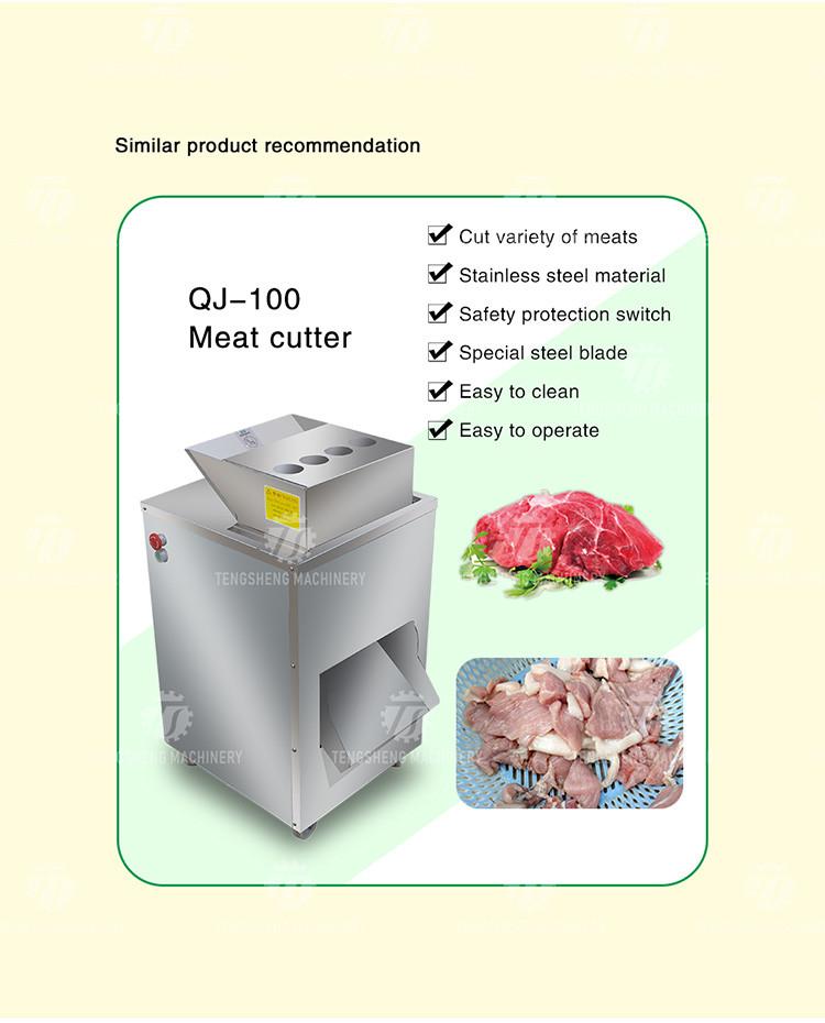 Stainless Steel Dicer Meat Cube Machine Meat Cutting Machine Food Processor