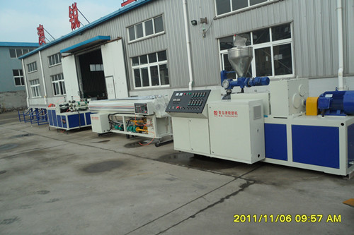 PVC Twin Pipe Making Machine , Double Pipe Production Line 380V 50HZ