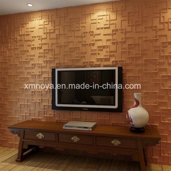 500mmx500mm Acoustic Panels PVC 3D Wall Panel for TV Background in Modern Living