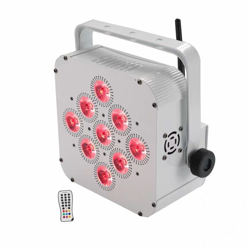 Rgbwau 6in1 9*18W LED Battery Power Wireless LED PAR Light