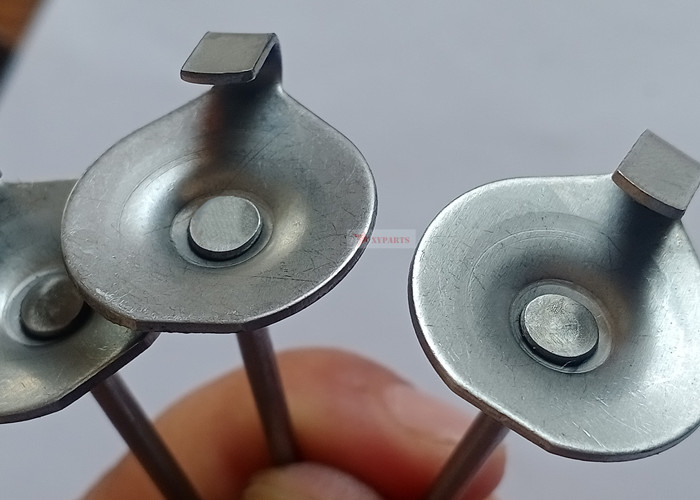 Stainless Steel 7/8" Diameter Lacing Hook Washers With Two Holes