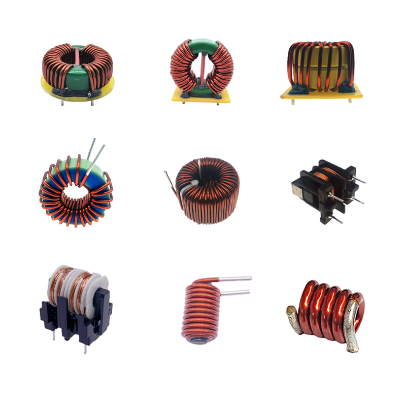 Magnetic copper wire choke coil toroidal ferrite core through hole power inductor coil for Tesla coil generator