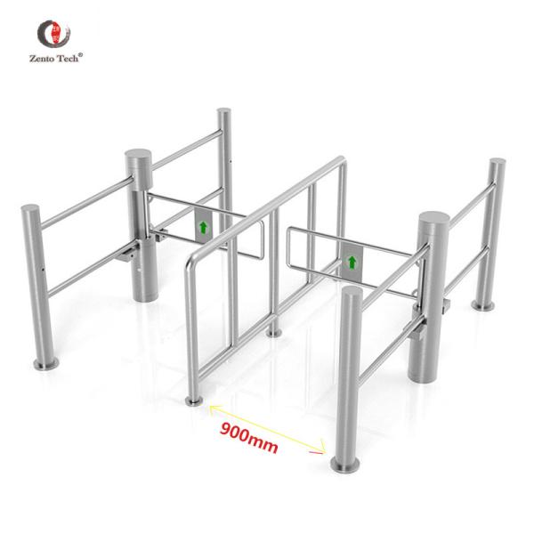 Office Facial Recognition Swing Turnstile Gate 304 Stainless Steel Access