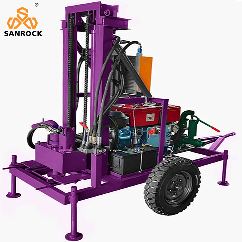 Hydraulic Water Well Drilling Rig Depth 150m Portable Drilling Rig Small Water Well Drilling Machine