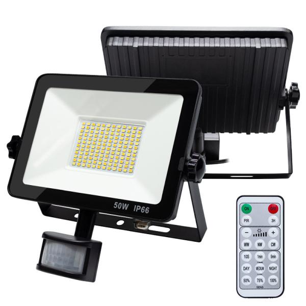 Energy Saving LED Flood Light 3cct Dimming Motion Sensor Outdoor IP66 CE ROHS