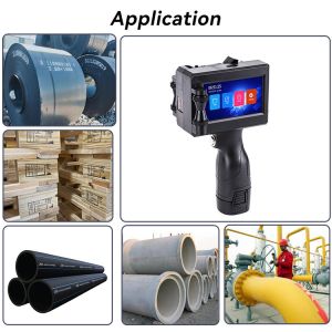 Lightweight Portable Handheld Inkjet Barcode Printer , Handheld Mobile Inkjet