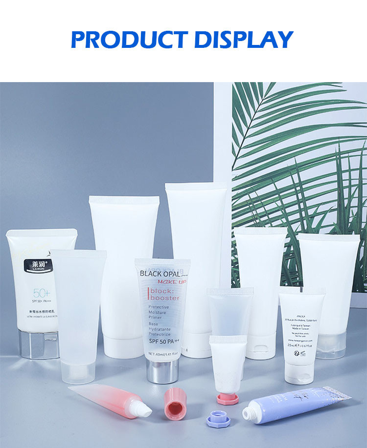 5 - 500ml White Cosmetic Bottles Plastic Tube Material For Shampoo