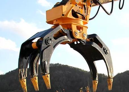 Excavator High Efficiency Attachment 360Rotating Hydraulic Log Grapple