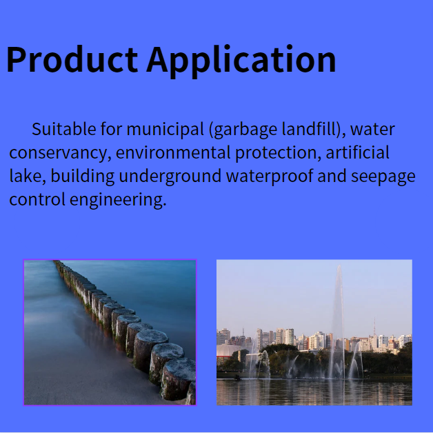 Permanent Waterproof Performance Geosynthetic Clay Liner for Outdoor in Dam and Pond