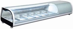 Countertop Commercial Fridge Sushi Display Case Mini Cooler Refrigerator