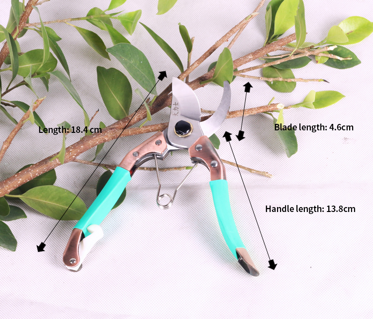 210mm Garden Farming Pruning Shears SK5 Carbon Steel Tree Cutting Scissors 20mm Cutting Capacity