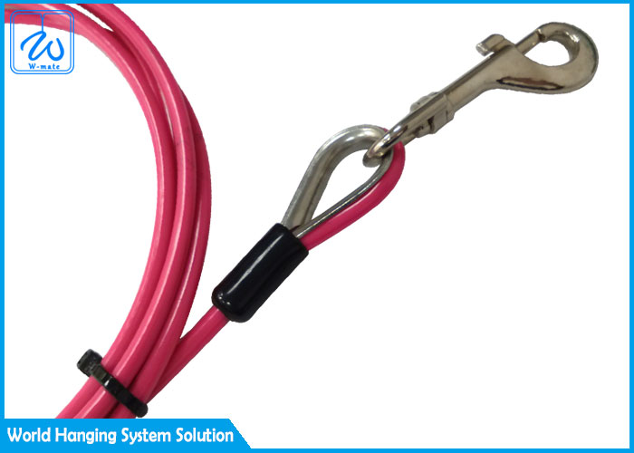 Safe And Secure Pet Tie Out Cable Coated Steel Dogs Camping Cable