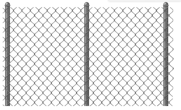 Durable Garden Chain Link Fence Roll Diamond Hole Weave Cyclone Mesh Roll