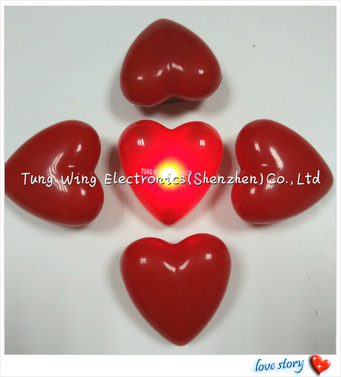 Heart Shaped Flashing LED Badges For Festival gifts or Party Flashing Items 0