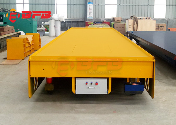 Military Machinery Flatbed On Rail Transfer Cart 1500T Load