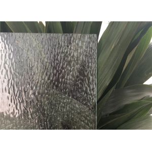 Curve / Flat Textured Glass Sheets , Obscure Frosted Patterned Glass