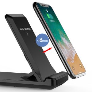 15W Fast 2 In 1 Wireless Charging Dock Qi Smart For Phone