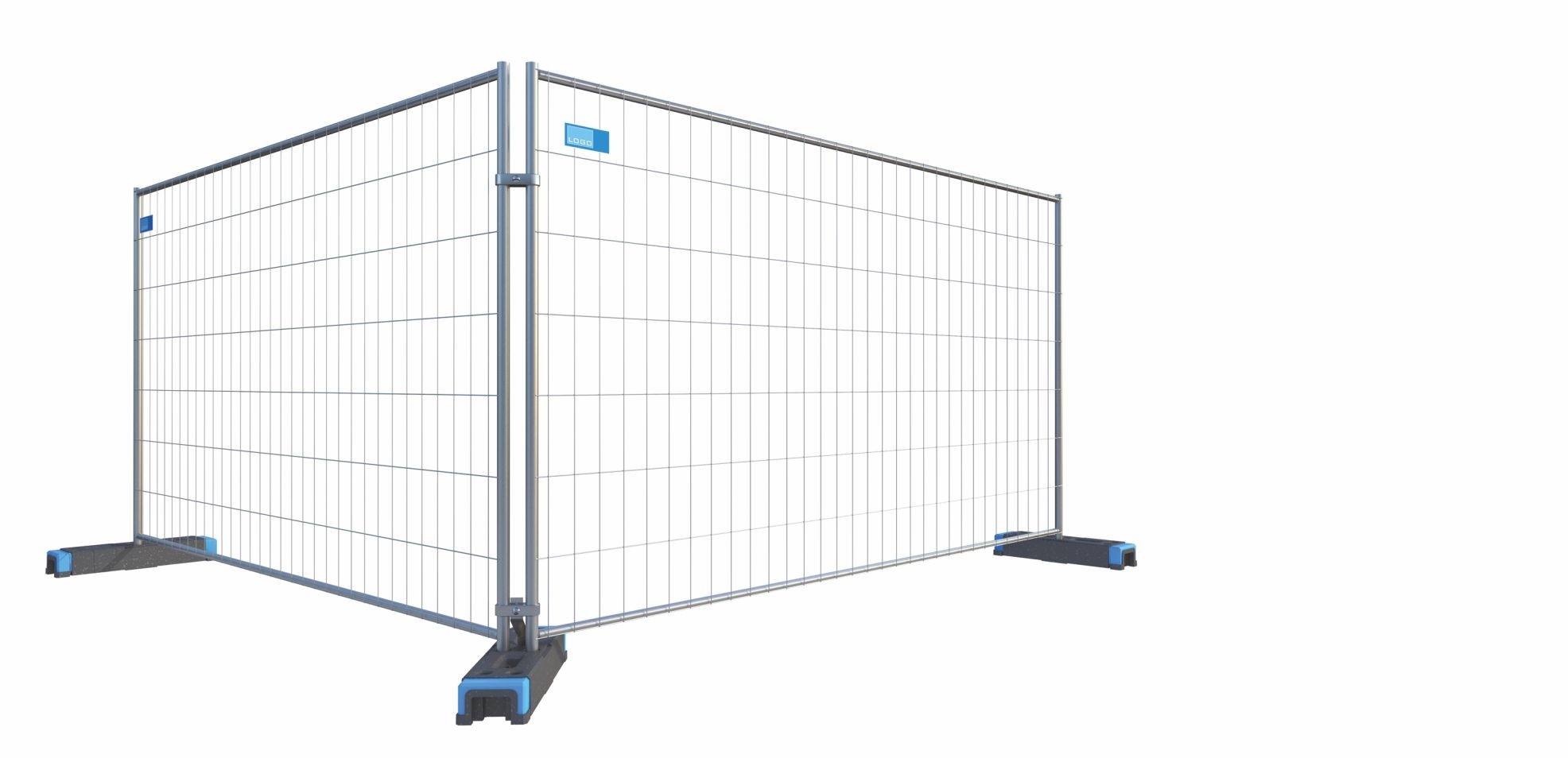 Horizontal tube diameter: 30mm Vertical tube diameter: 40mm ST 30 temporary Fence
