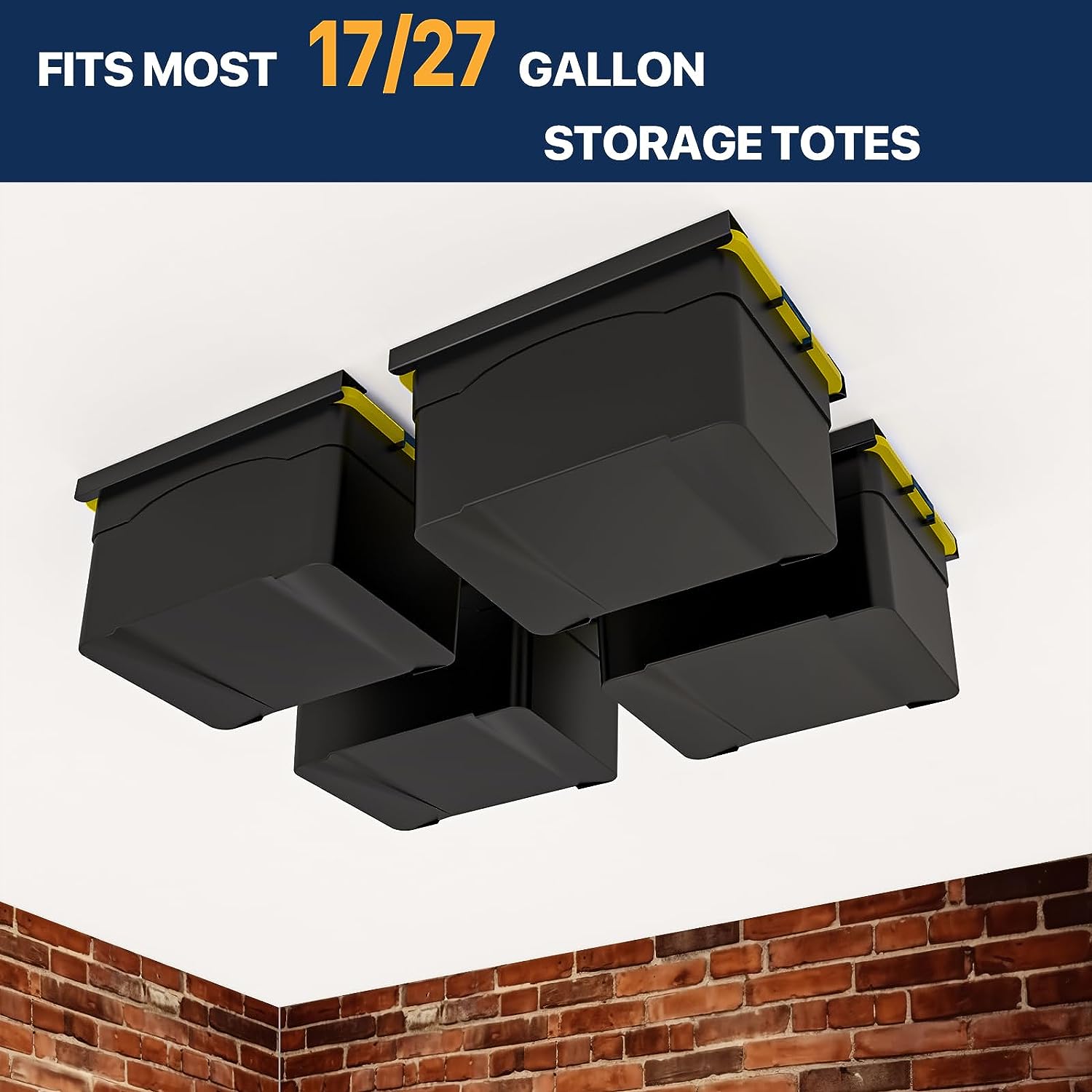 0.1-5mm Thick Overhead Garage Storage Racks for Bins Steel Ceiling Bin Storage System