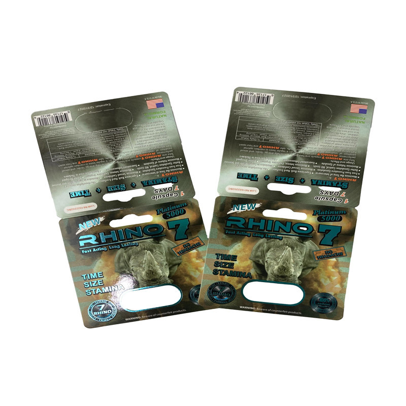 3D Sex Pill Blister Card Packaging For 1/2 Capsule Ventricular 3D Card Display Boxes